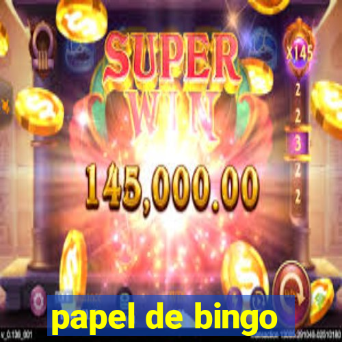 papel de bingo